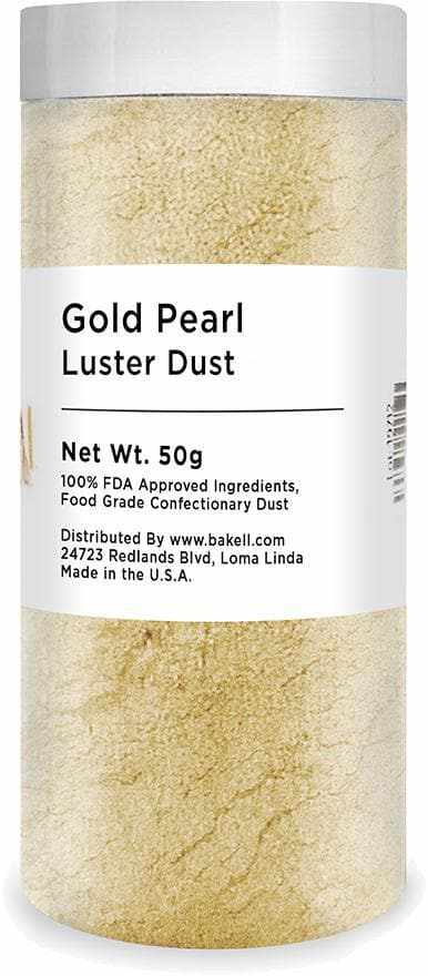 Christmas Collection Luster Dust Combo Pack A (4 PC SET) 50 Gram Jar - Edible Cake Decorating Dust for Holiday Baking, Cookies, Cupcakes & DIY Crafts