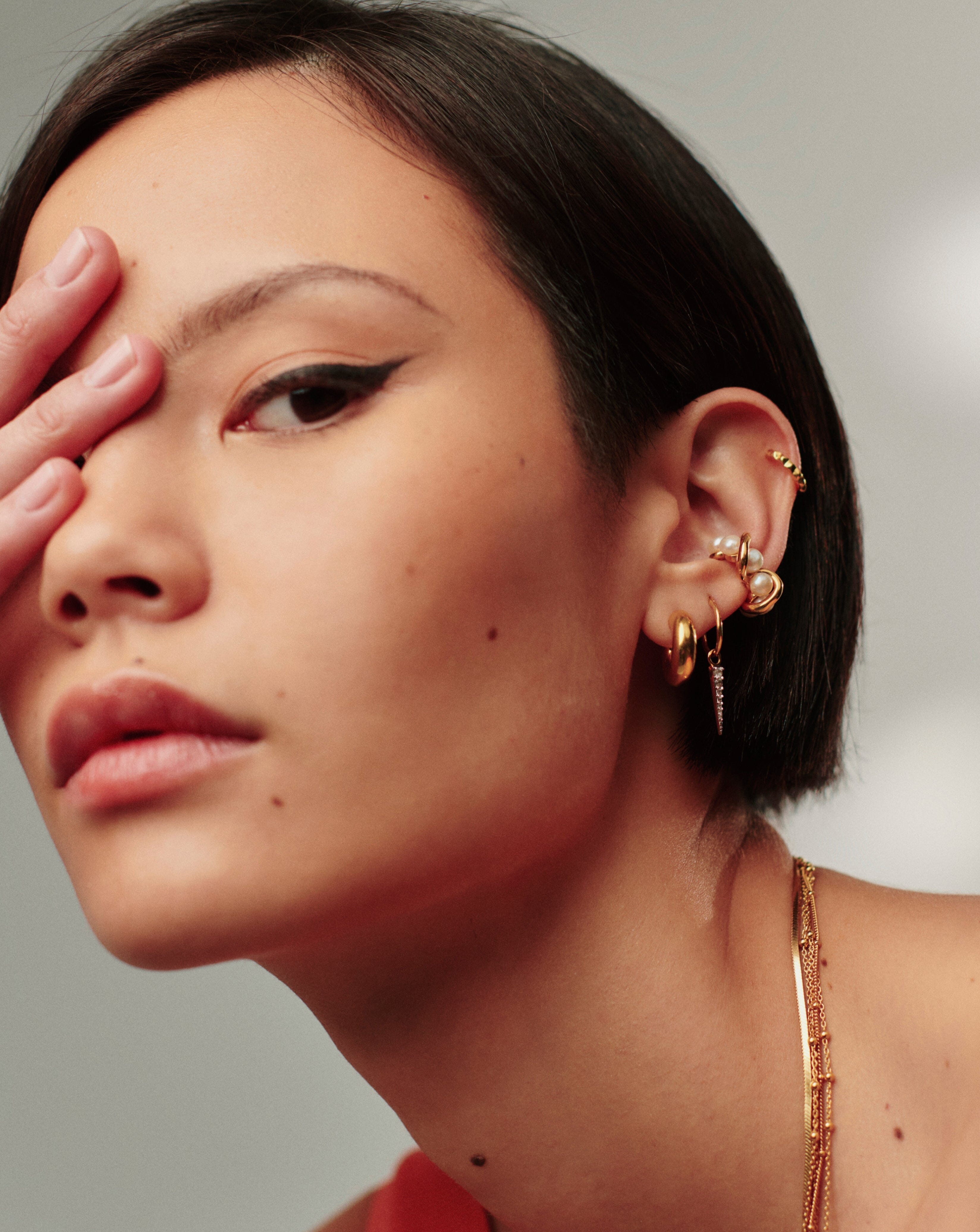 Chubby Mini Hoop Earrings - 18k Gold Vermeil Dainty Huggie Earrings for Women | Perfect for Everyday Wear, Date Nights & Gifts