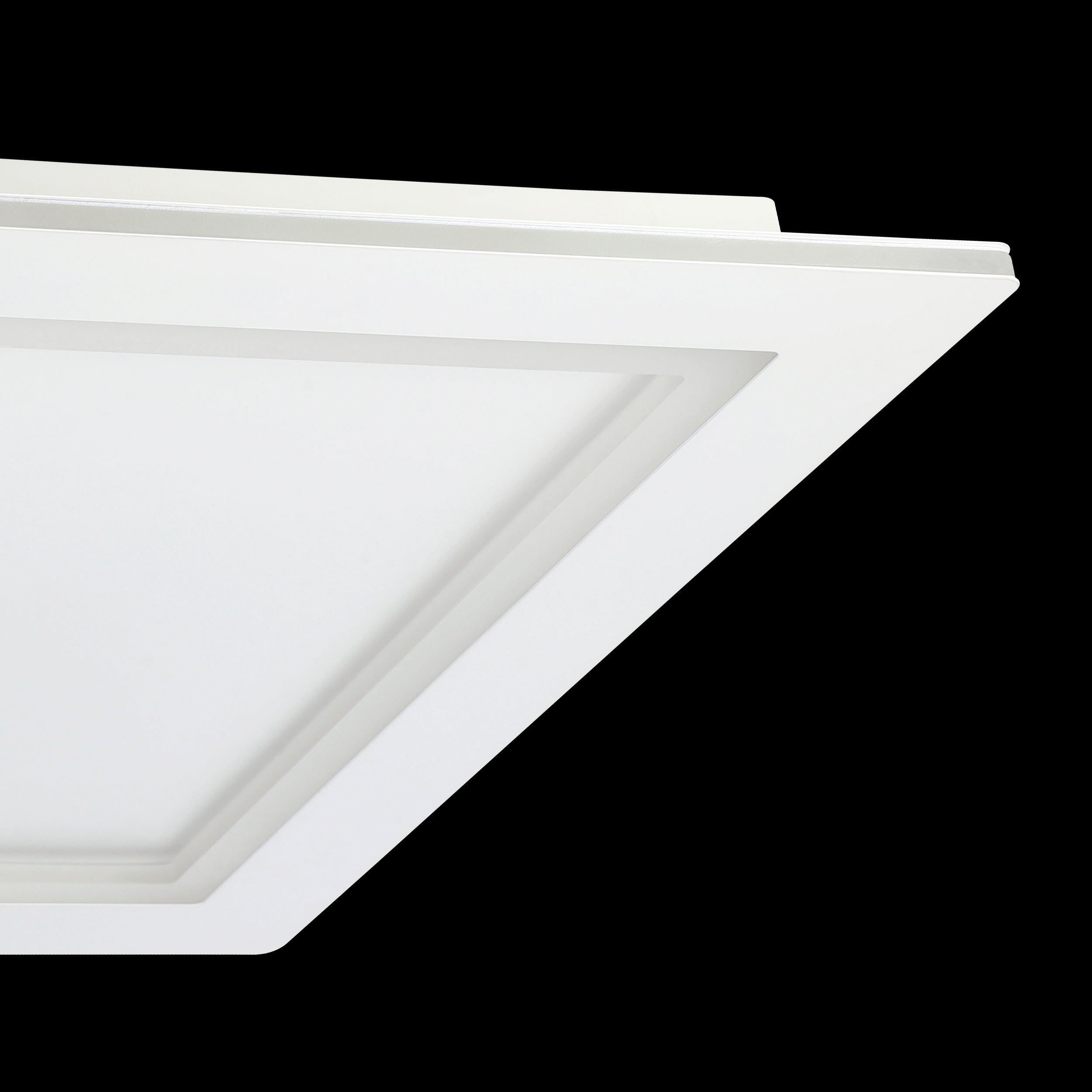 Eglo Connect Padrogiano Z Smart LED Flush Mount Ceiling Light 59.5cm, Dimmable White Light Fixture for Bedroom, Kitchen, Living Room & Office - Voice Control with Alexa & Google Assistant