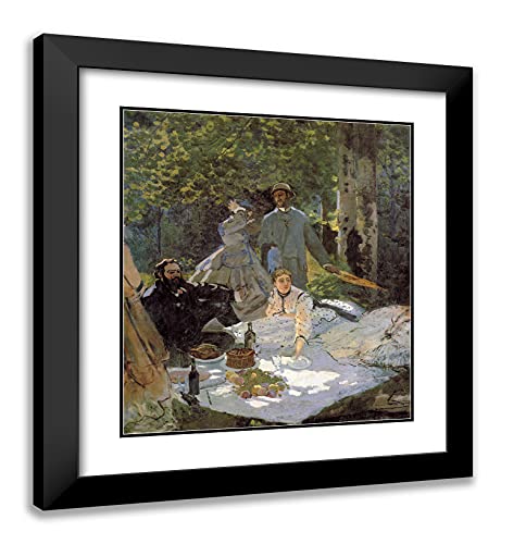 Black Modern Wood Frame with Double Matting