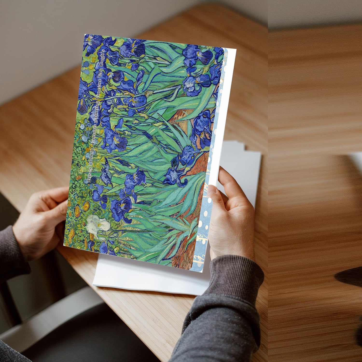 12 Pack Vincent Van Gogh Decorative File Folders - 1/3 Cut Tab Letter Size (9.75” x 11.75”) Matte Laminated Office & School Supplies - Perfect for Document Organization, Art-Inspired Workspaces, and Creative Home Offices