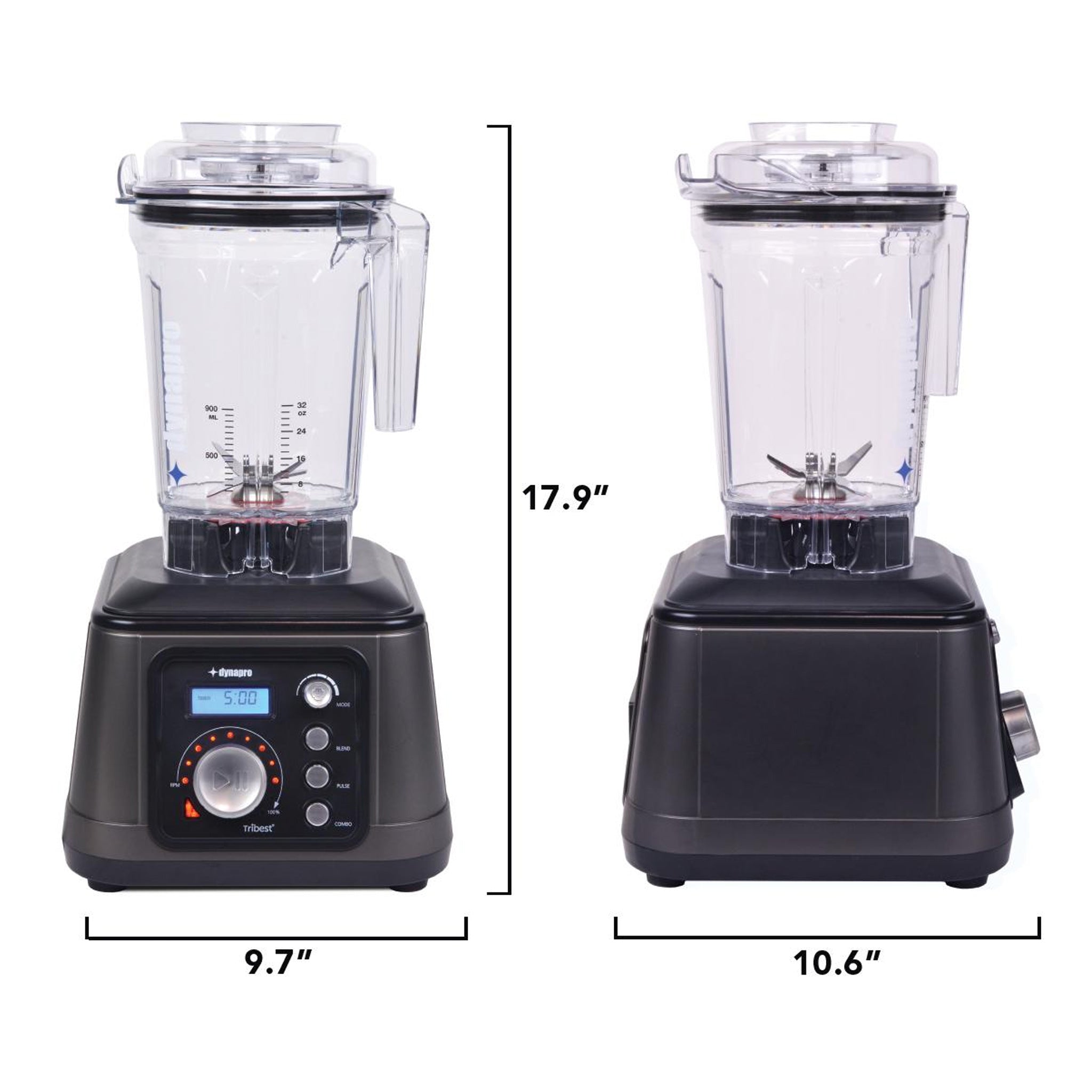 Refurbished Dynapro® Commercial Vacuum Blender - High-Performance Blending for Smoothies, Soups & Sauces - Ideal for Restaurants, Cafes & Smoothie Bars