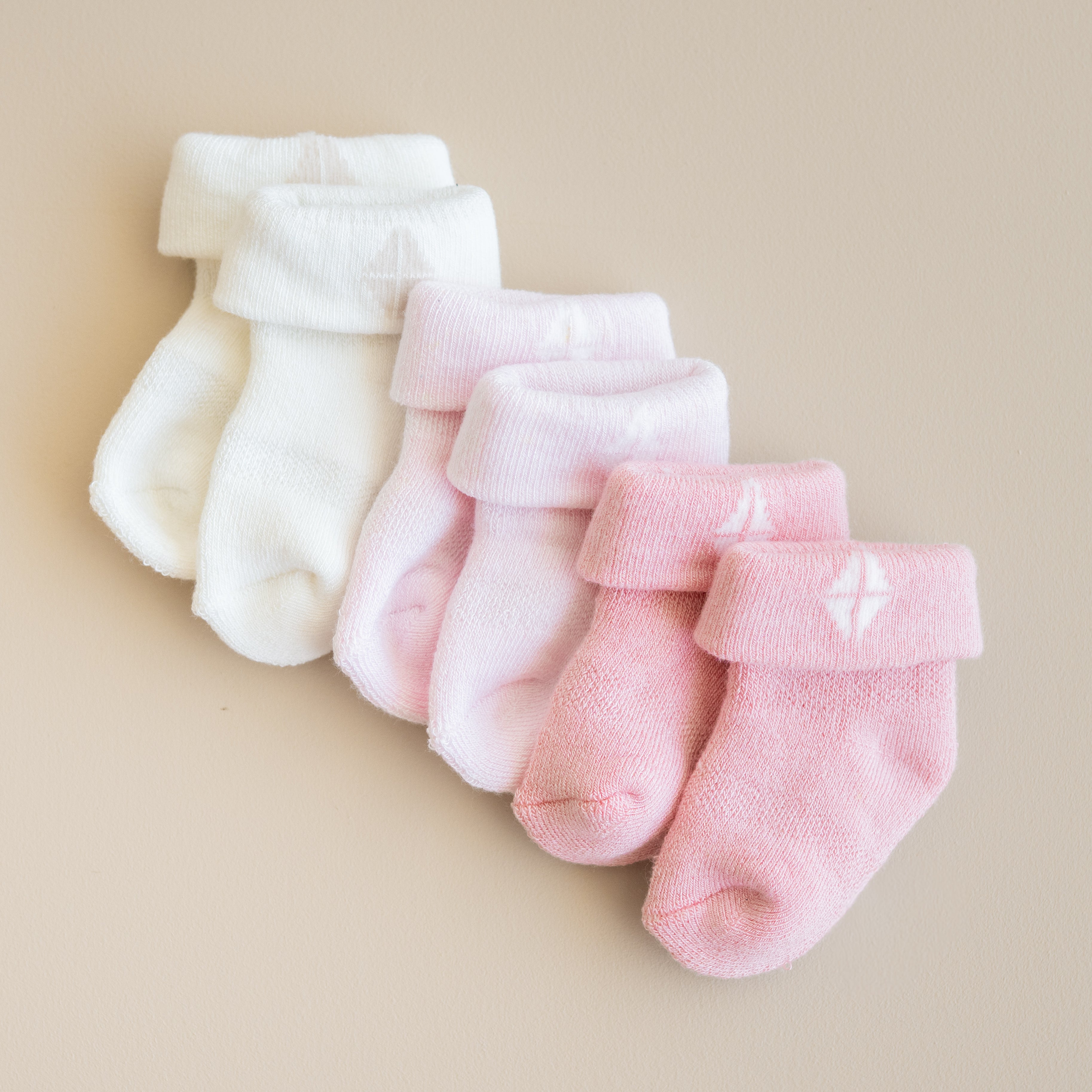 Soft Pastel Baby Socks 3-Pack - Cute Cotton Newborn Socks for Boys & Girls - Perfect for Everyday Wear, Photo Shoots & Gift Giving