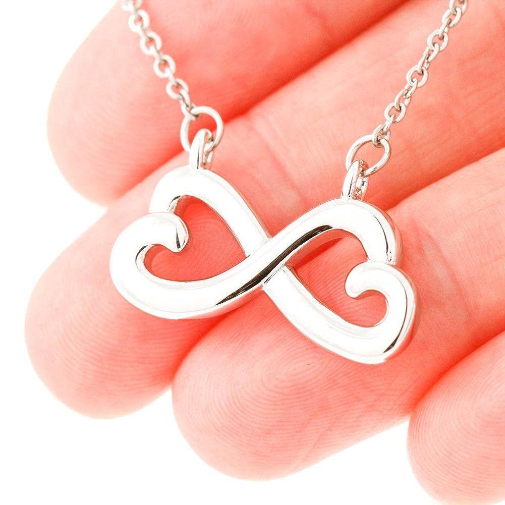 Best Gifts Infinity Hearts Necklace - Happy Mother's Day, Christmas & Birthday Gift for Expecting Moms, Pregnant Women, Luxury Silver Jewelry for Special Occasions