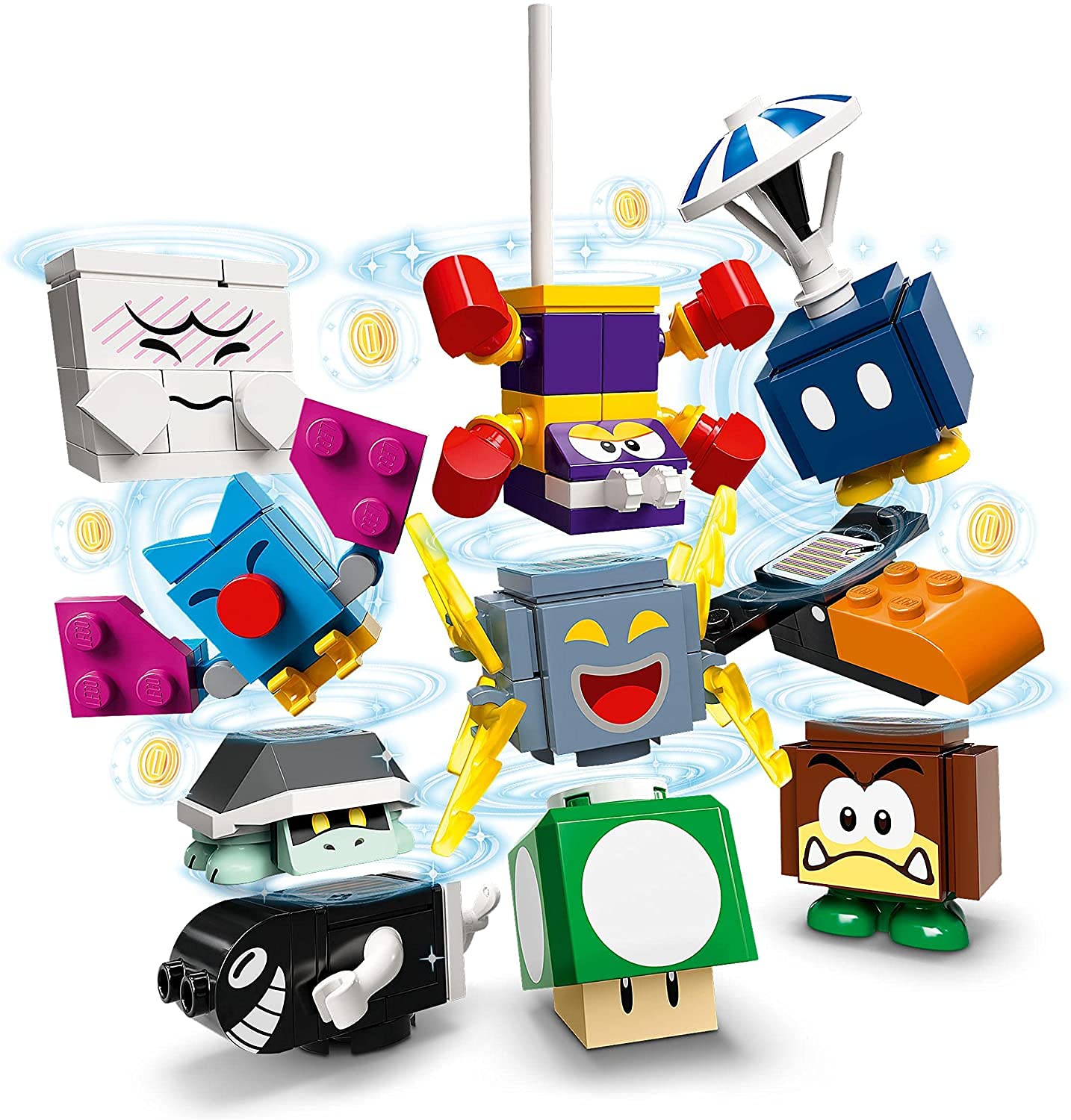 LEGO Super Mario Series 3 Collectible Character Packs - Complete Set of 10 Figures with 3 Bonus Capes | Fun Gift for Kids & Collectors | Perfect for Playtime, Display & Mario Themed Parties