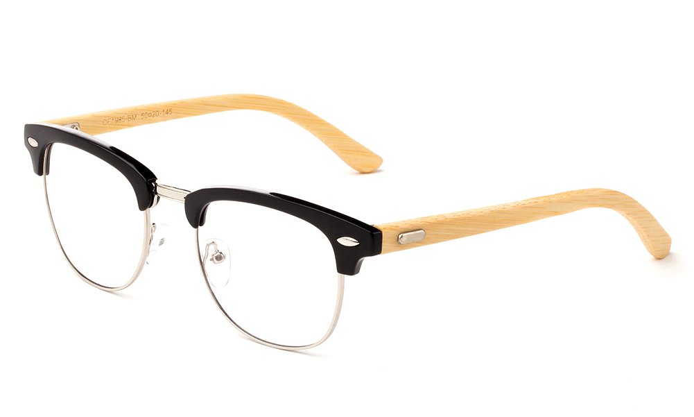 Vintage Reading Glasses for Men - Retro Half Frame with Case for Reading & Style