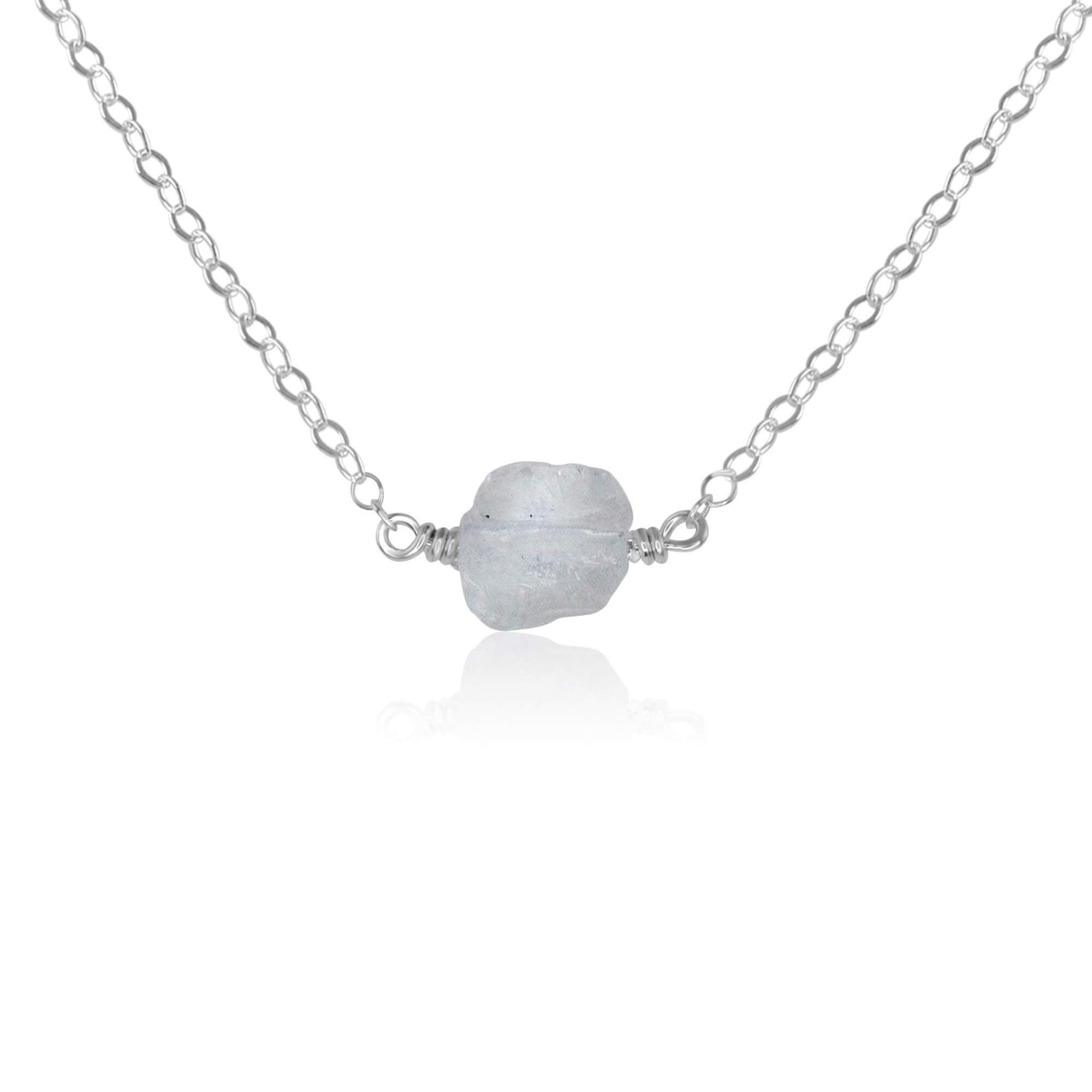 Natural Raw Quartz Crystal Nugget Necklace – Handmade Boho Jewelry for Women – Perfect for Meditation, Healing & Spiritual Gifts