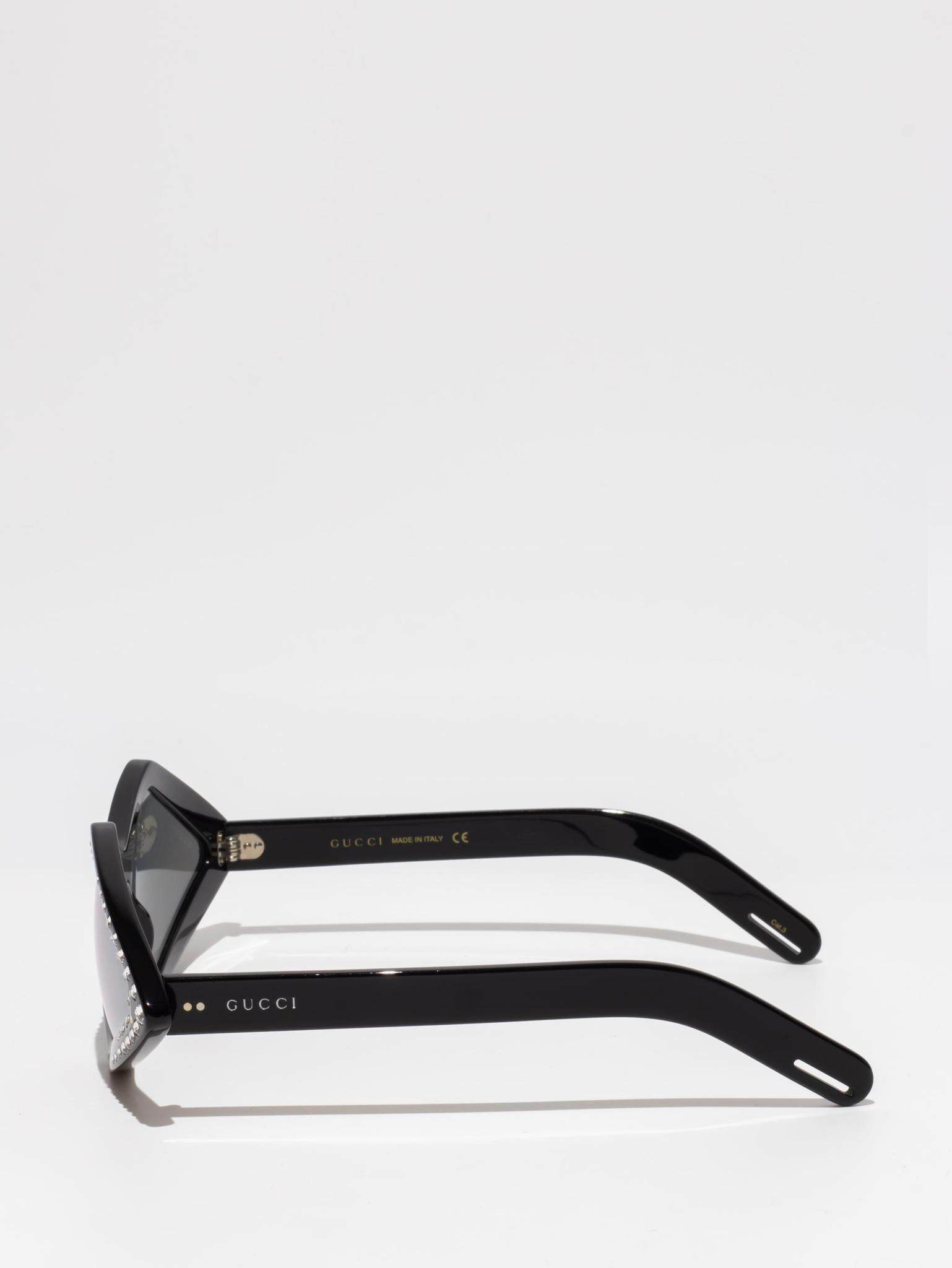 Gucci GG0496S 004 Black Hollywood Forever Sunglasses - Stylish UV Protection Shades for Women & Men, Perfect for Beach, Driving & Outdoor Activities