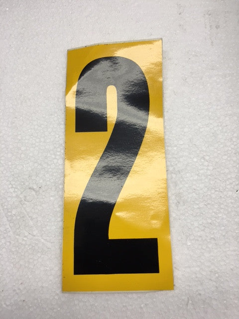 Black Number Stickers with Yellow Background - Perfect for Organizing, Labeling, and DIY Projects
