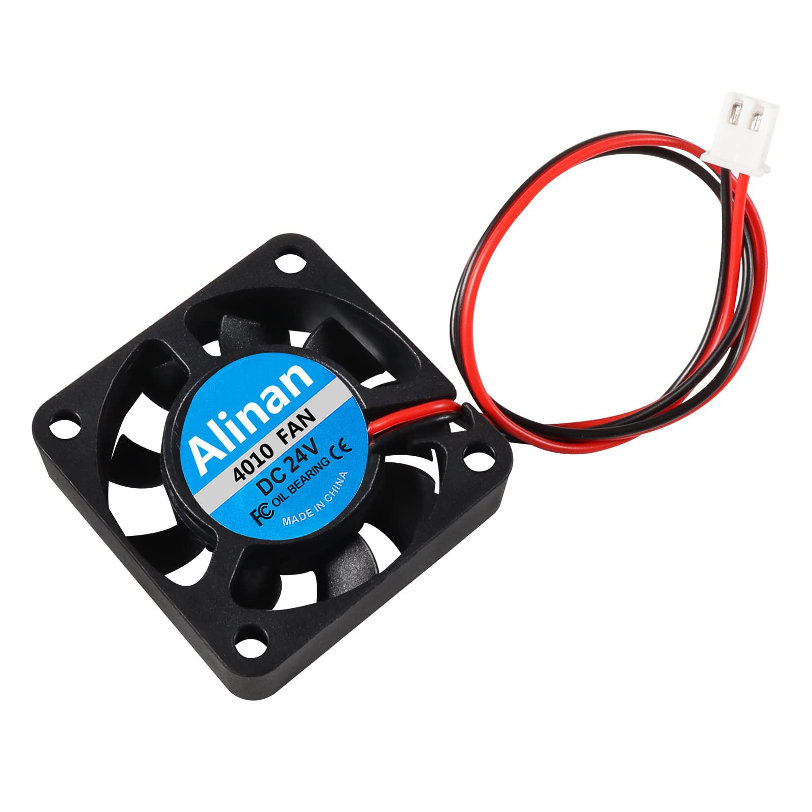 Alinan 6-Pack 4010 24V Sleeve Bearing Brushless Cooling Fan 40x40x10mm with 2-Pin Connector - High Performance Cooling for 3D Printers, Computers, Gaming PCs, and Electronics