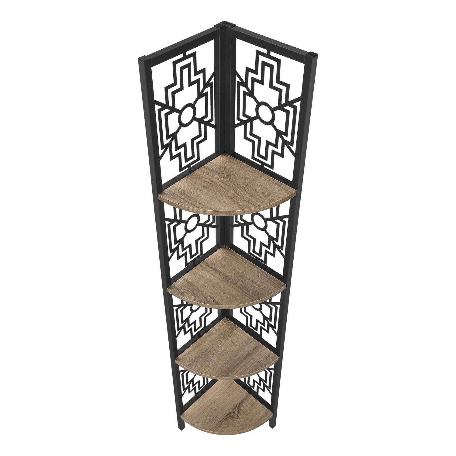 Tindra Bookcase Light Brown - Modern Wooden Bookshelf for Home Office & Living Room Storage