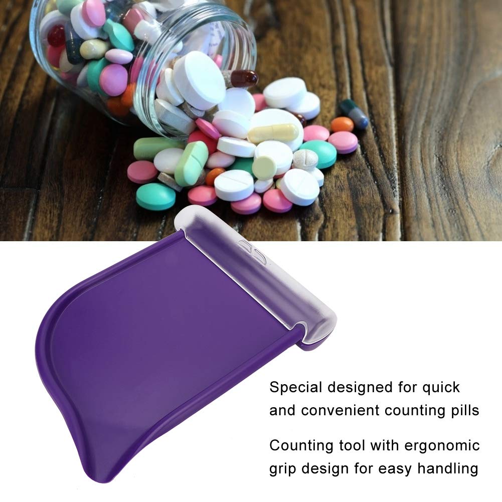 ABS Pill Counting Tray for Pharmacists - Ergonomic Plastic Medicine Dispensing Tray with 7 Compartments - Perfect for Pharmacy Technicians, Drug Counting & Medication Organization (Home/Clinic/Hospital Use)