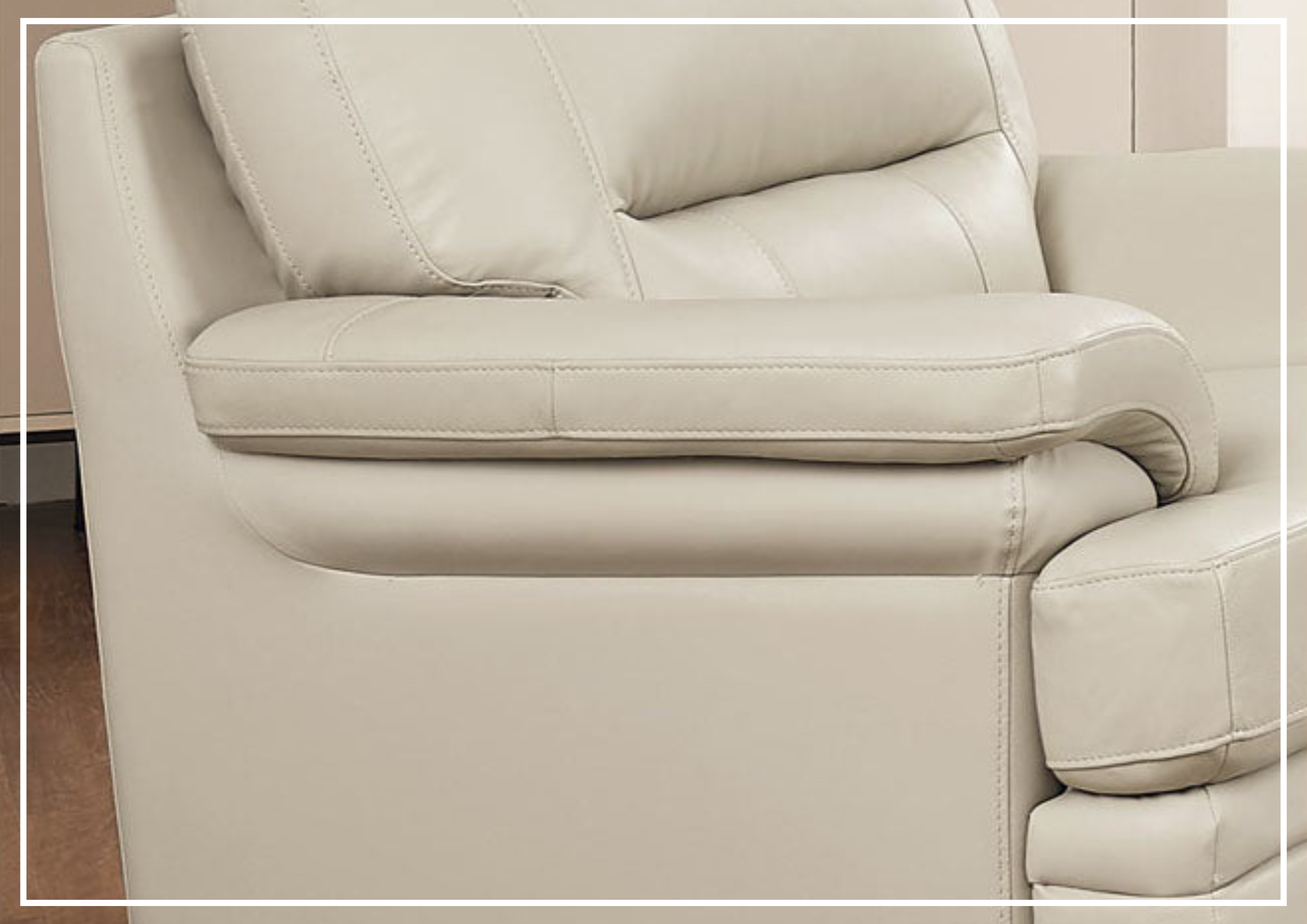Premium Hydeline Luxor Leather Chair with Cushioned Arms - Luxurious Office & Living Room Seating for Home & Workspace