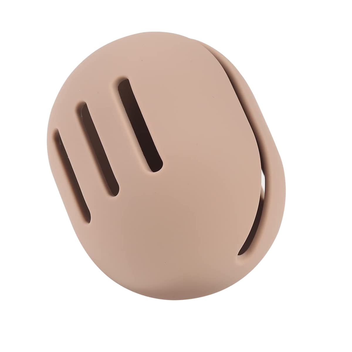 MAYCREATE® Silicone Makeup Sponge Holder Case - Breathable Beauty Blender Storage Container for Travel & Home - Cute Cosmetic Organizer (Khaki) | Perfect for Travel, Gym & Daily Makeup Organization
