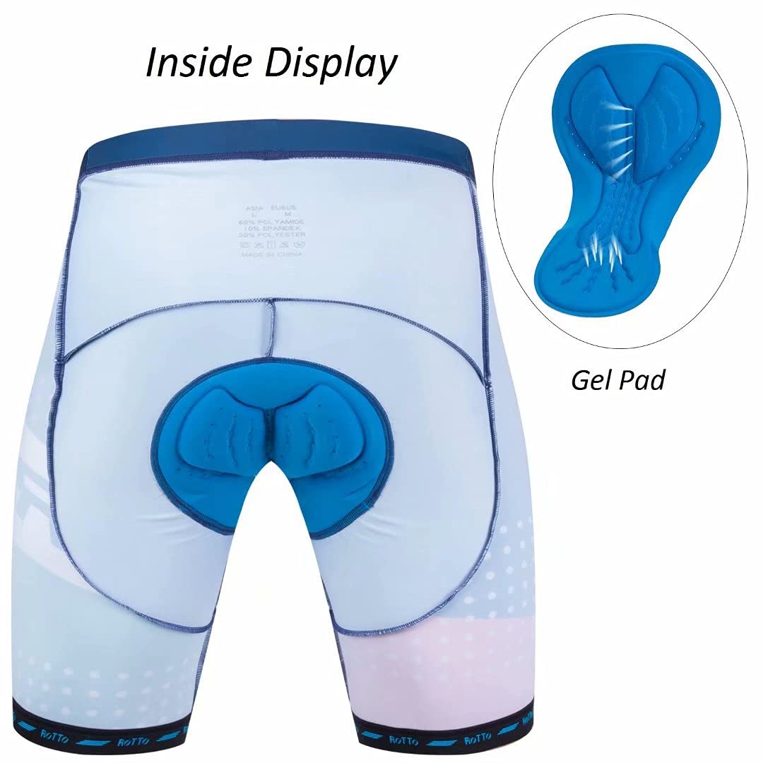 ROTTO Men's Cycling Jersey & Shorts Set - Breathable Short Sleeve Bike Outfit with Padded Shorts - Perfect for Road Biking, Mountain Cycling & Outdoor Sports