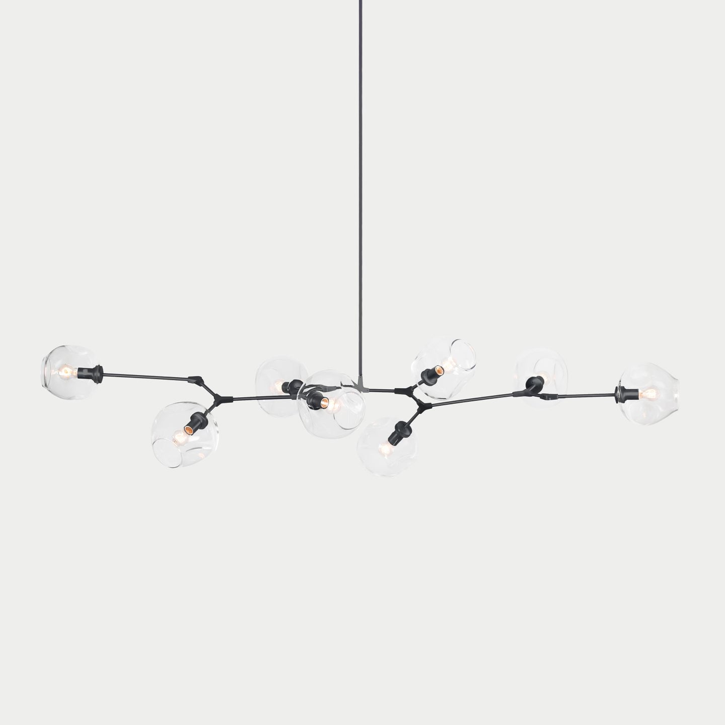 Modern Bifurcation Bubble Chandeliers - Elegant Crystal Glass Ceiling Light Fixture for Dining Room, Living Room & Bedroom Decor