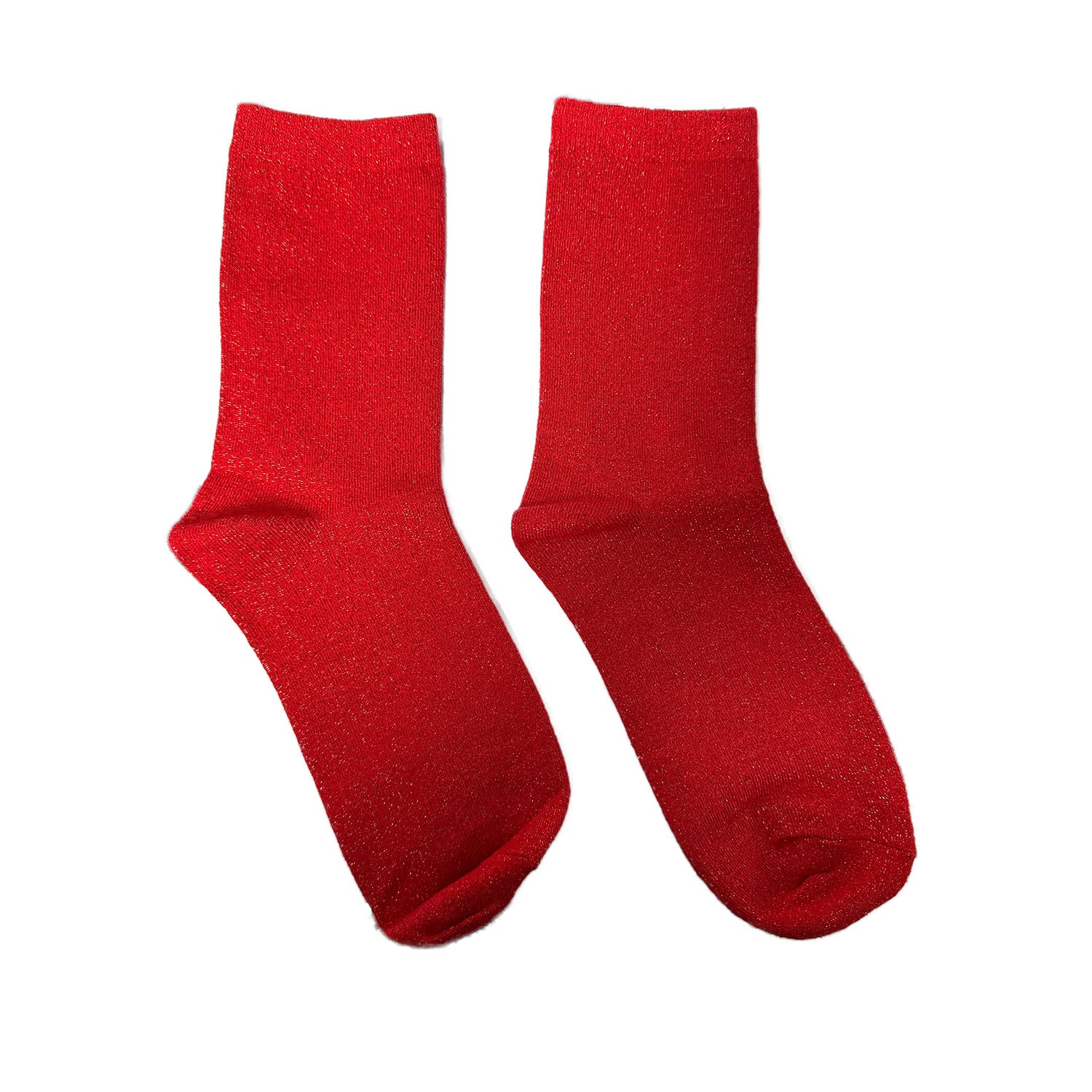 FLOOF Women's Twinkle Toes Socks - Soft Red Knit Socks for Women | Cozy Homewear, Perfect for Lounge, Sleep & Winter Comfort