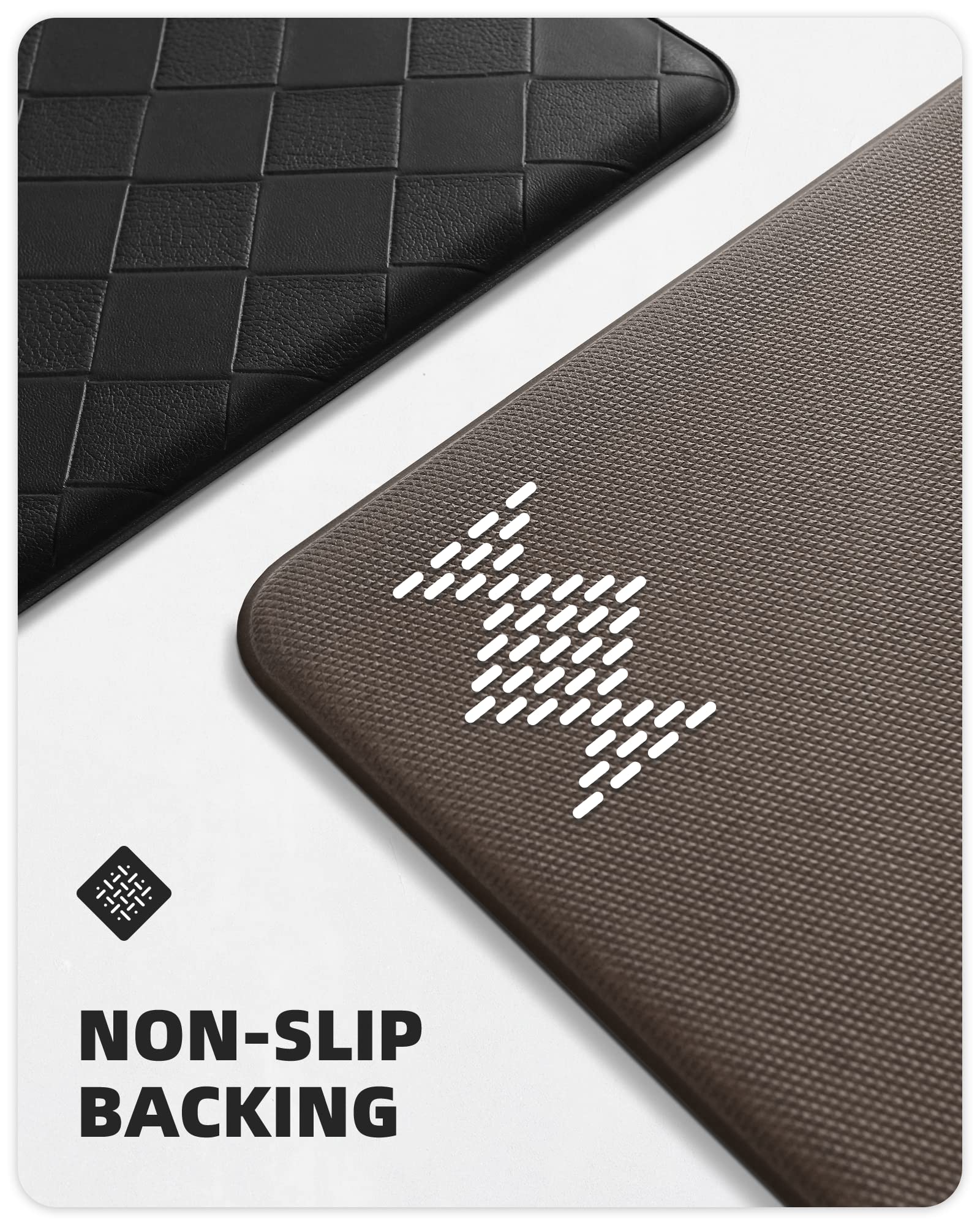 Anti-Fatigue Kitchen Floor Mat - Non-Slip Cushioned Foam Pad for Standing Comfort by Sink, 17