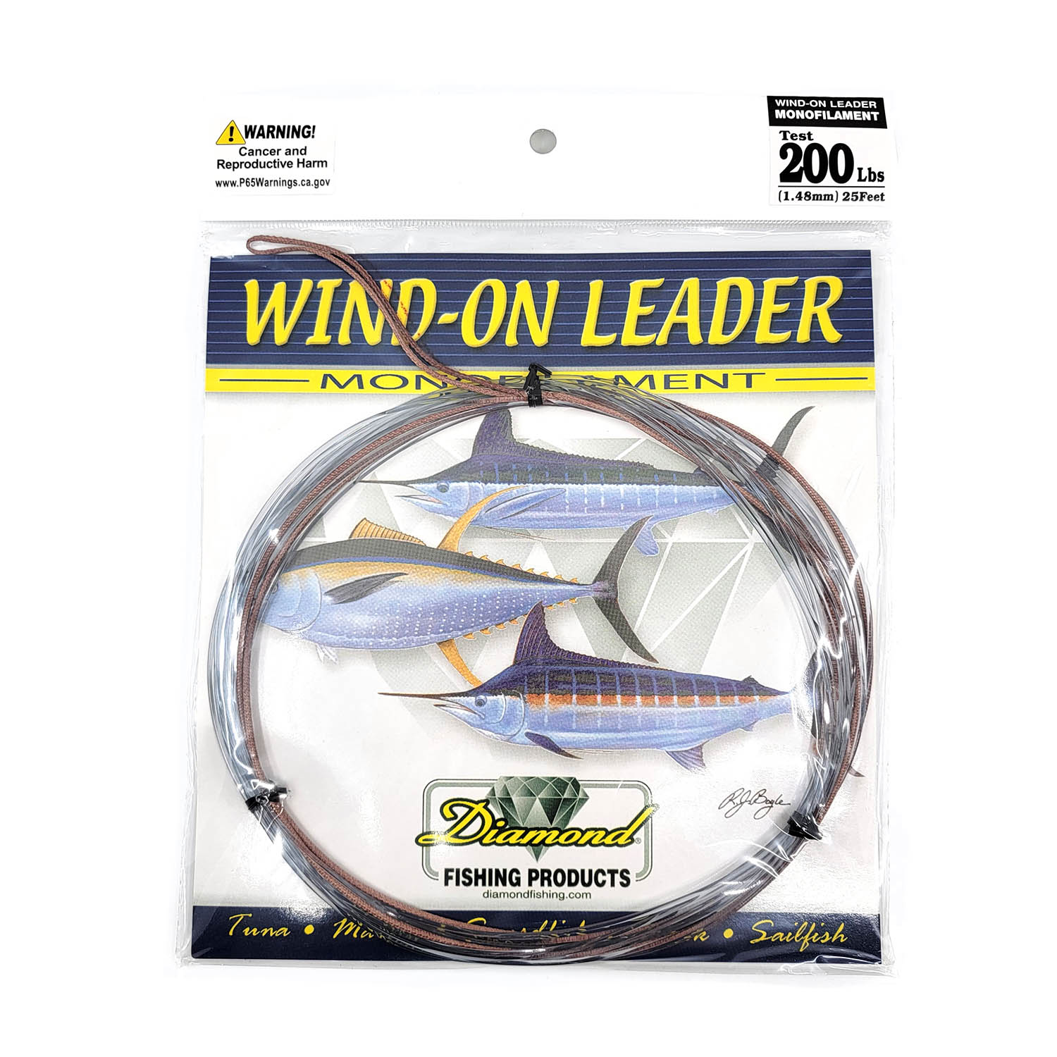 Momoi Monofilament Wind On Fishing Leaders 25ft - Premium Saltwater & Freshwater Fishing Line for Trolling, Casting, and Offshore Angling