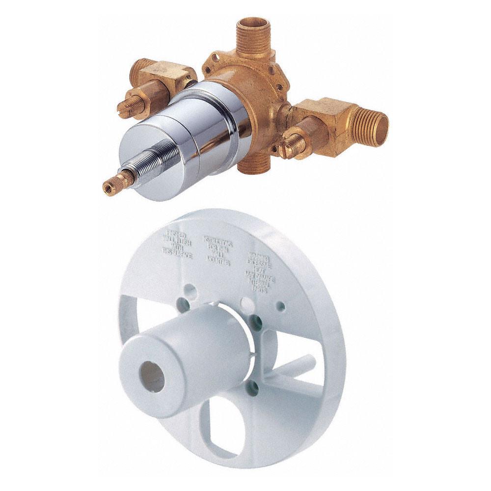 Danze Prince Brushed Nickel Single Handle Pressure Balance Tub and Shower Faucet with Rough-in Valve - Perfect for Bathroom Remodeling & Spa-Like Shower Experience