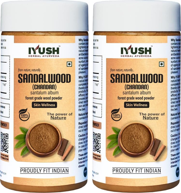 Pure Organic Sandalwood Powder for Face Pack & Skin Care – 200g | Ayurvedic Chandan Powder for Glowing Skin, Acne Treatment & Relaxation | Natural Sandalwood Face Mask for Spa, Aromatherapy & DIY Beauty