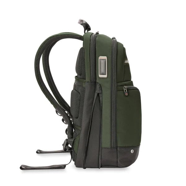 Briggs & Riley HTA Medium Slim Expandable Backpack for Business Travel & Commuting - Durable Carry-On Laptop Backpack with USB Charging Port