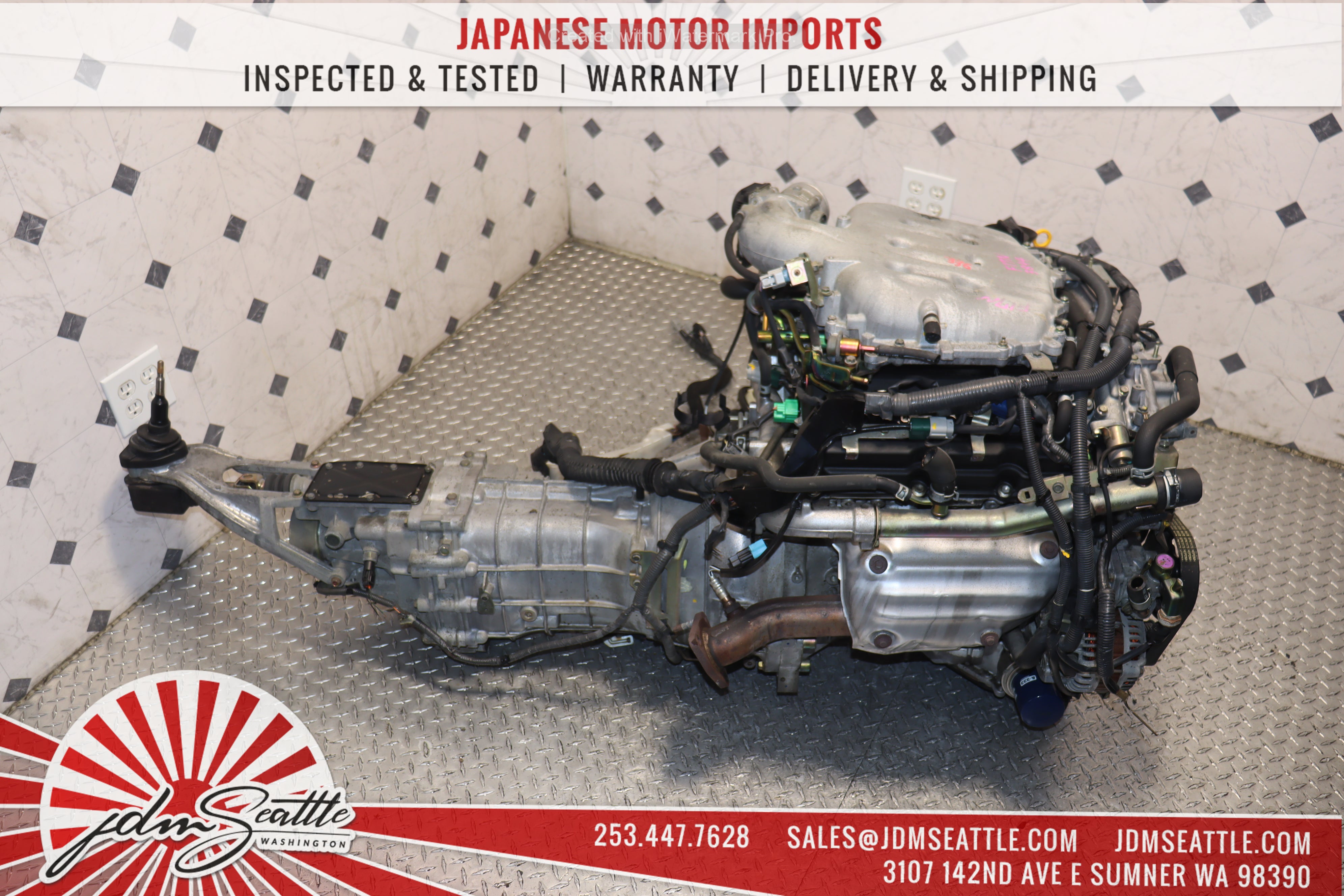 JDM VQ35DE 3.5L V6 Engine for 2003-2005 Nissan 350Z & Infiniti G35 - Non-Revup 6-Speed Manual Transmission (CD07) - Performance Upgrade & Replacement Part for Racing & Daily Driving