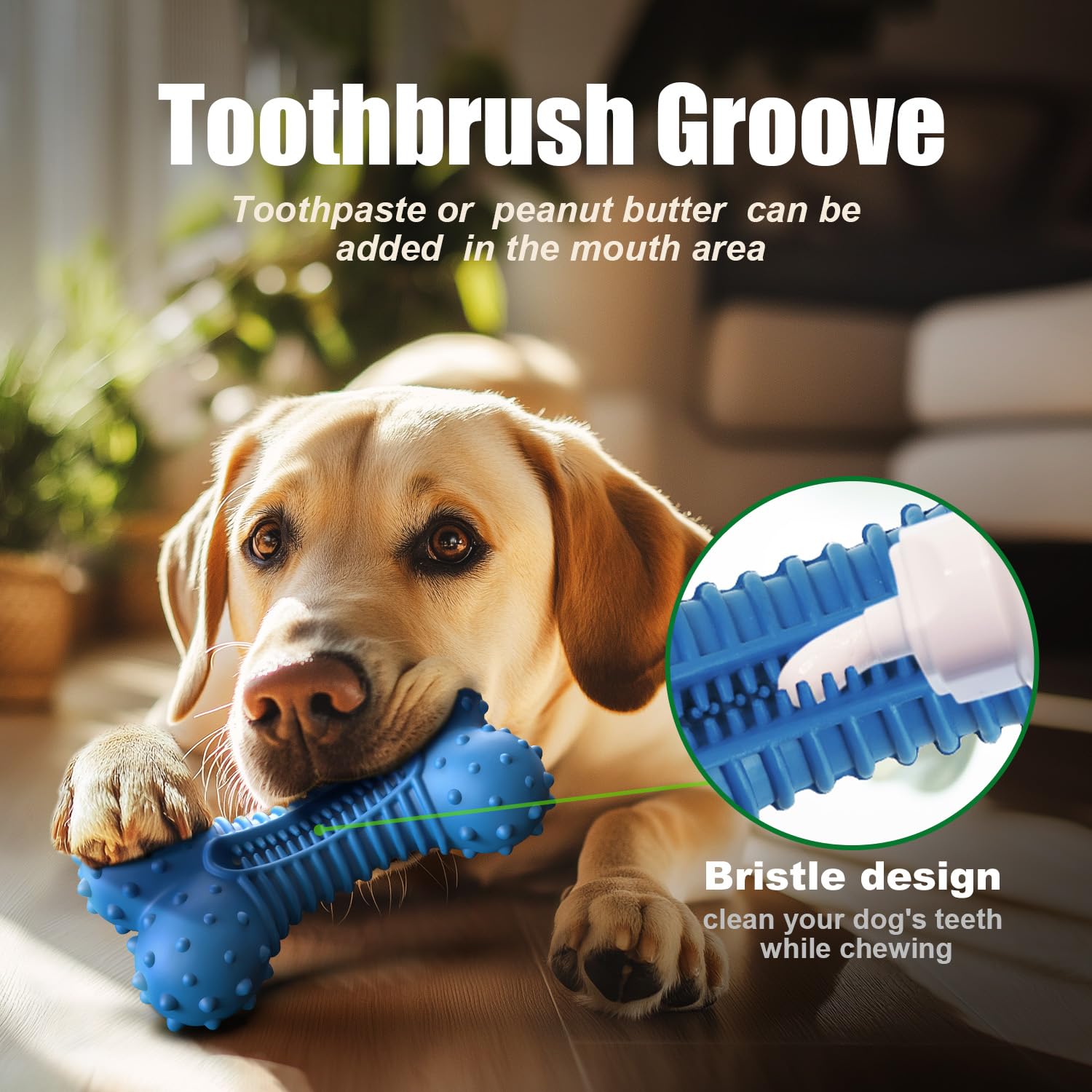 Durable Natural Rubber Dog Chew Toys for Aggressive Chewers - Bacon Flavor Indestructible Toy for Medium & Large Dogs | Perfect for Playtime, Training & Anxiety Relief
