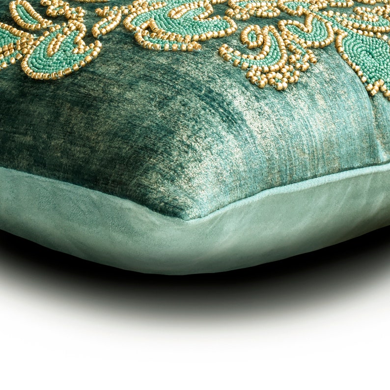 Luxury Teal Suede Throw Pillow Cover - Soft Decorative Cushion Case for Sofa, Bed & Living Room - 18x18 Inch Home Decor Accent