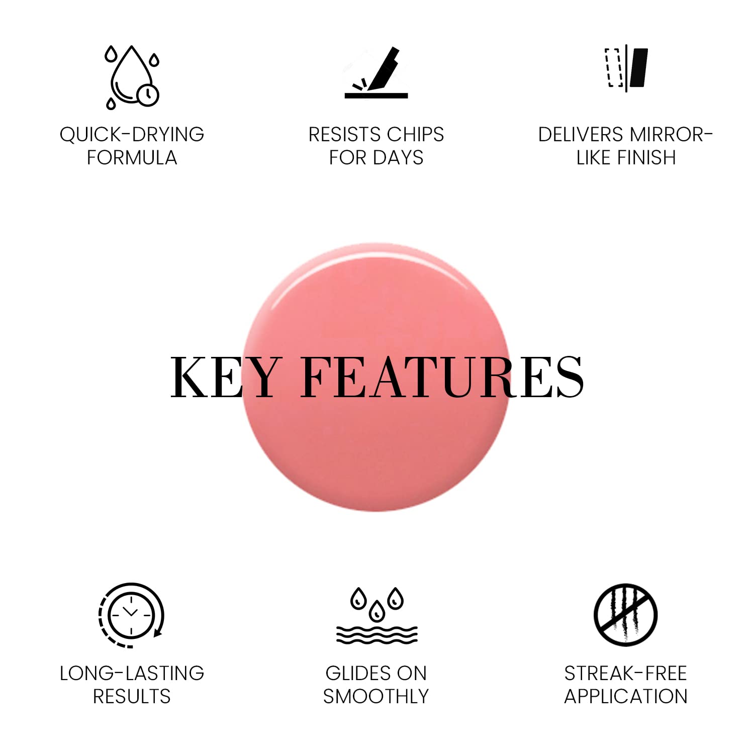 Lauren B. Quick Dry Nail Polish - Pfeiffer Beach Glow | Fast Drying Nail Art Polish for Women | Long Lasting Manicure & Nail Care Supplies | Perfect for Daily Wear, Parties & Special Occasions