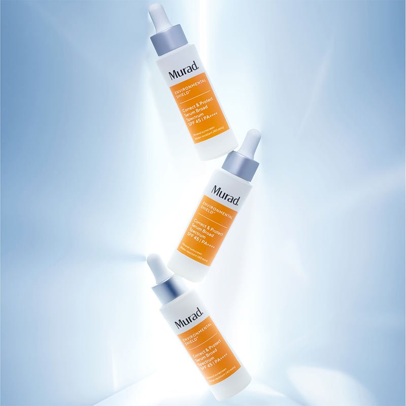 Murad Correct & Protect Serum SPF 45 PA++++ | Anti-Aging Facial Sunscreen with Broad Spectrum Protection | Perfect for Daily Use & Outdoor Activities