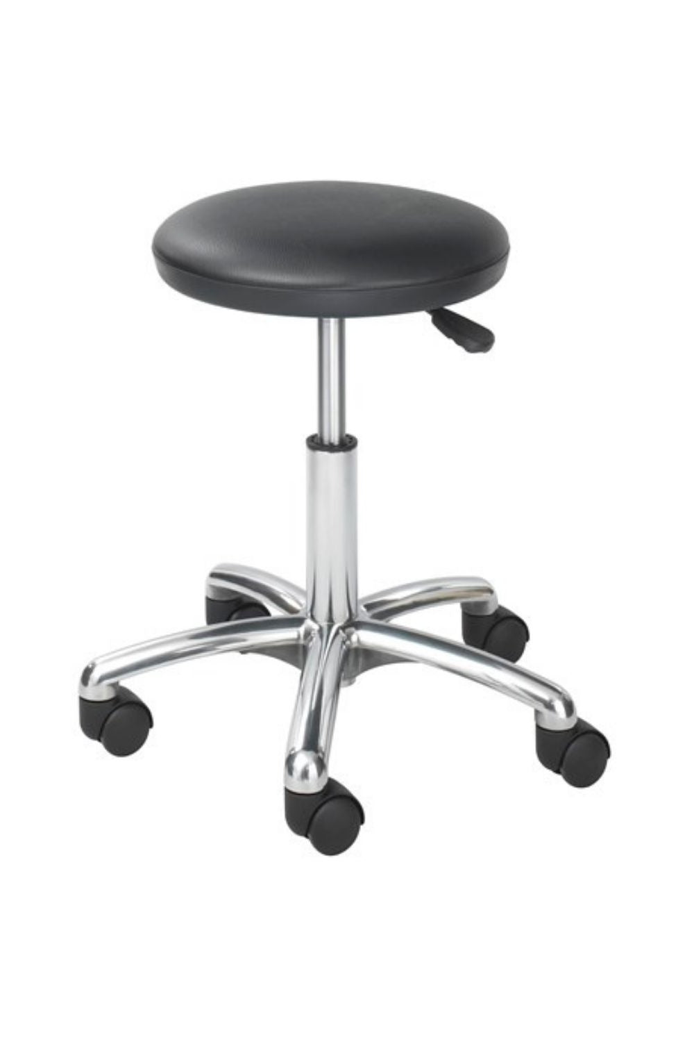 Safco Economy Lab Black Stool 3434BL - Adjustable Height Lab Stool for Laboratories, Classrooms & Workspaces