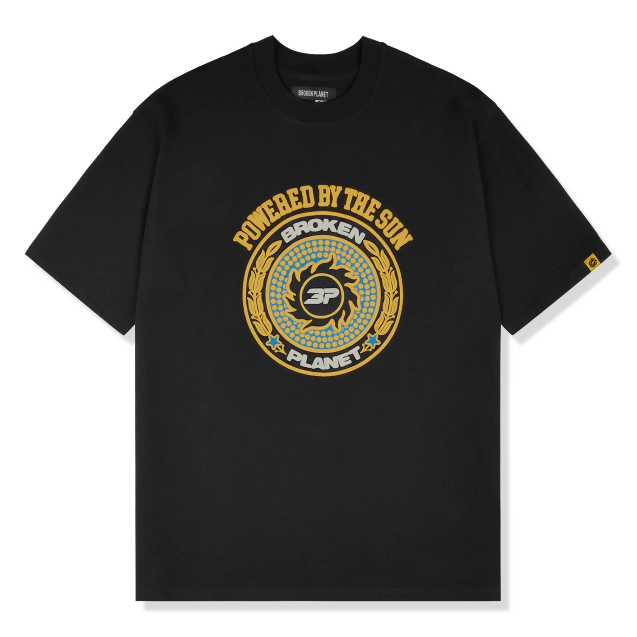 Broken Planet Crest Midnight Black T-Shirt for Men | Stylish Graphic Tee for Casual Wear & Street Fashion