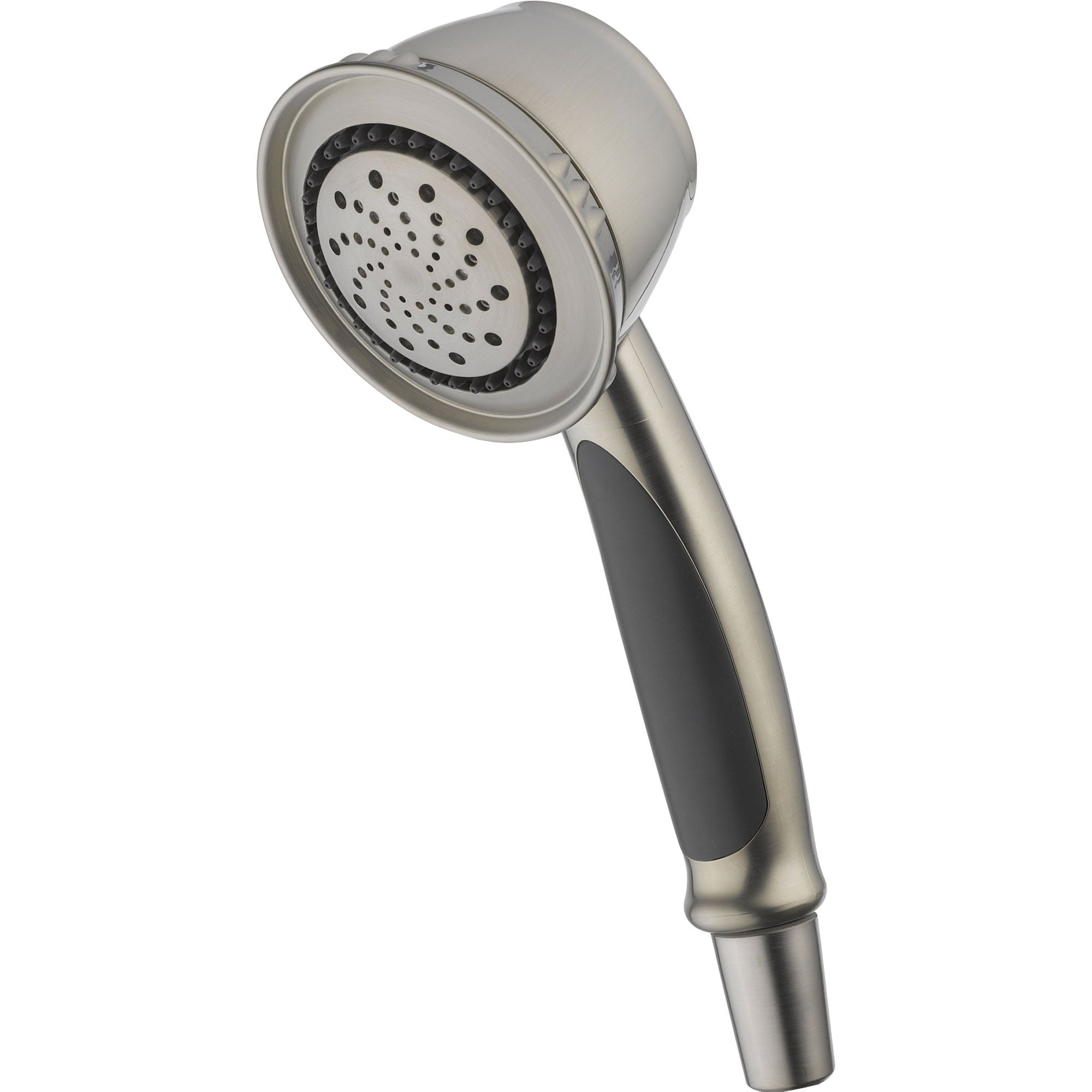 Delta 5 Spray Handheld Shower Head with Stainless Steel Finish & Black Grip - 561283 | High Pressure Shower Sprayer for Bathroom, Spa & Relaxation