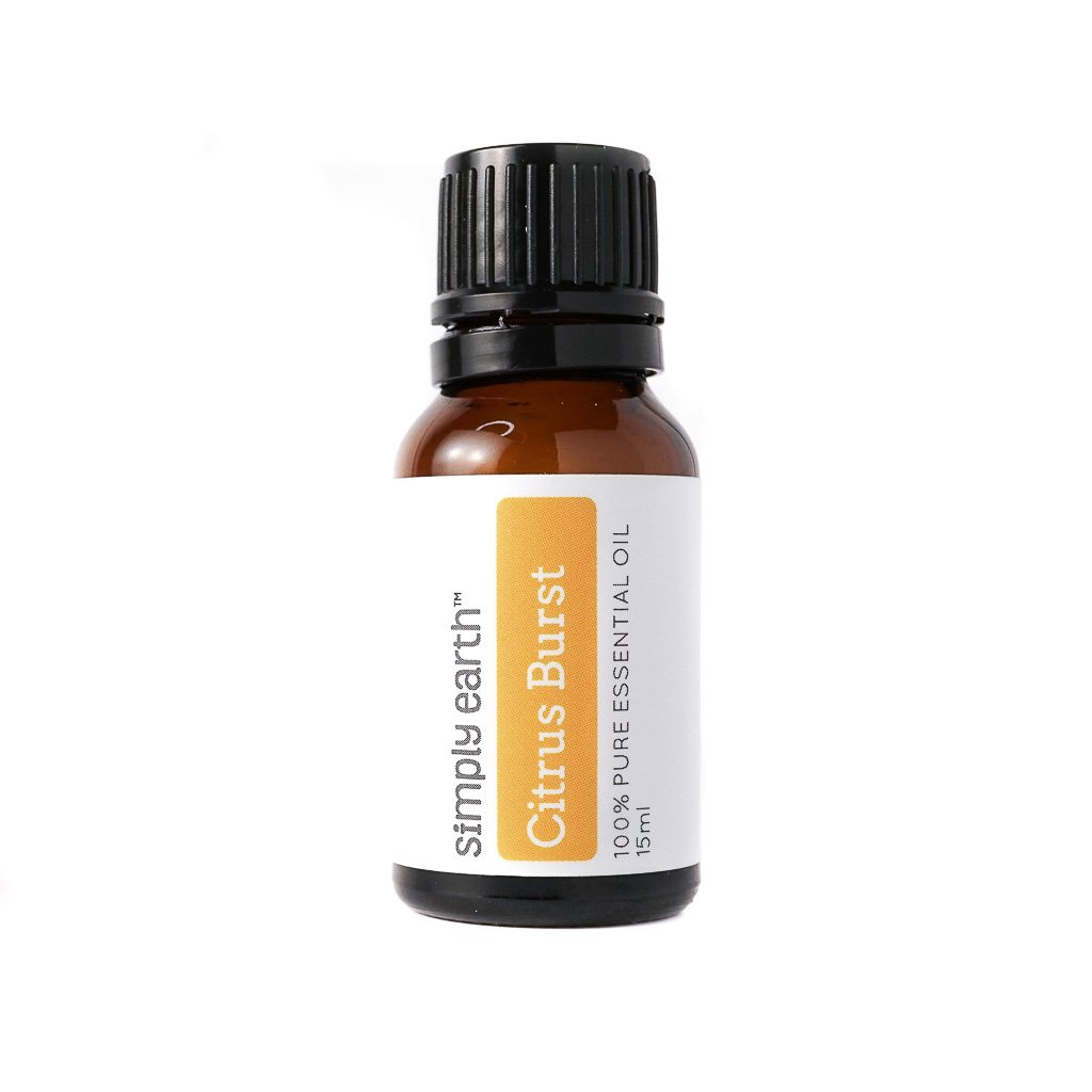 Simply Earth 100% Pure Therapeutic Grade Citrus Burst Essential Oil Blend - 15ml for Aromatherapy, Diffuser & DIY Skincare