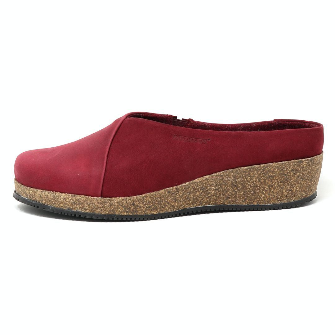 Women's Elsa Leather & Nubuck Wedge Mule Slides - Comfortable Casual Shoes for Women, Perfect for Spring/Summer Outfits, Beach, Shopping & Daily Wear