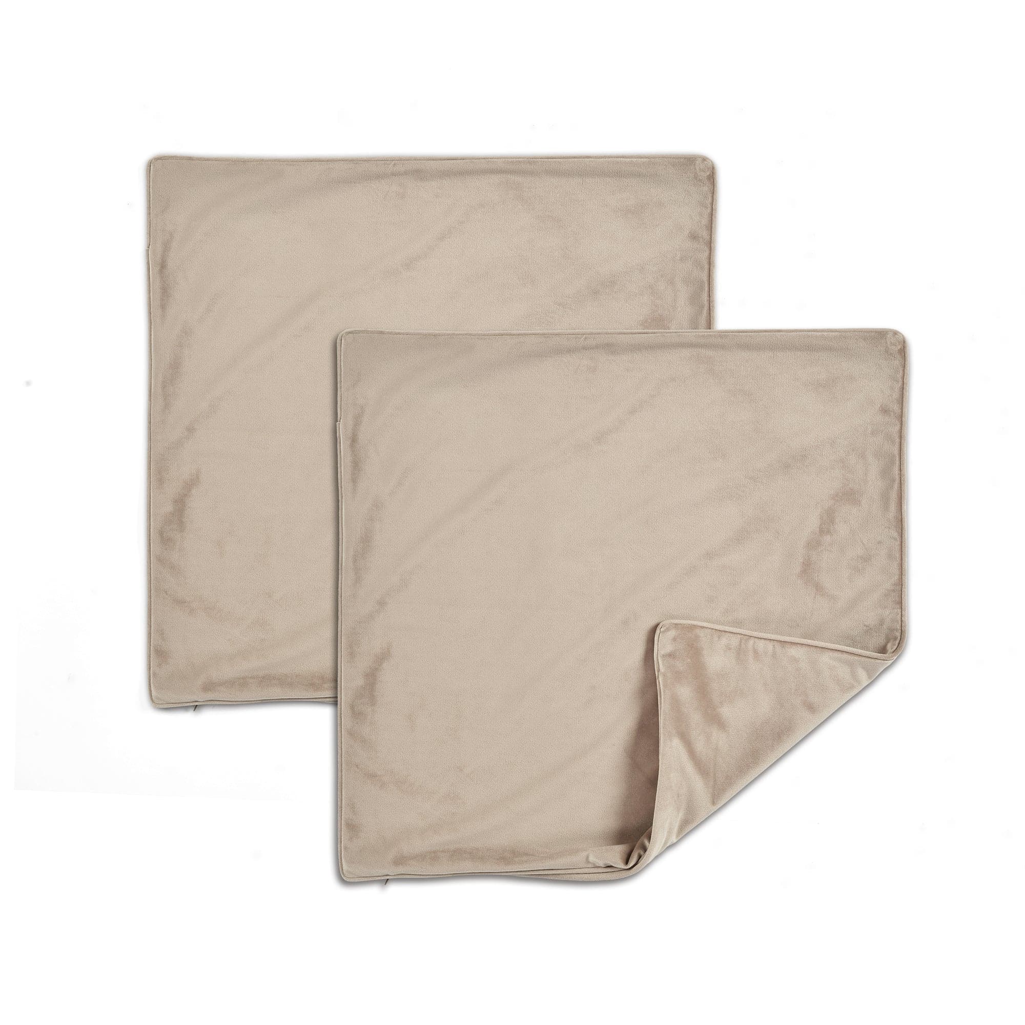 Luxury Velvet Decorative Pillow Covers 2-Pack Set - Soft & Stylish Home Decor for Sofa, Bed, Couch - Perfect for Living Room, Bedroom, Nursery