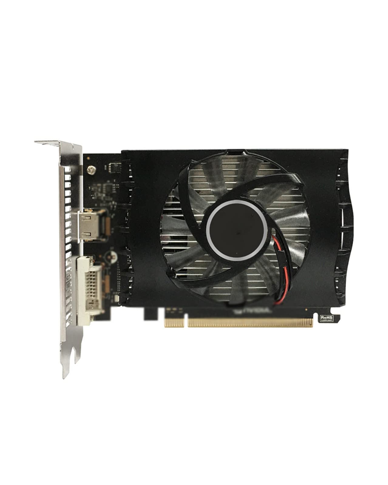 Yeston GT1030 4GB DDR4 Gaming Graphics Card - 64-Bit GDDR5 PCIe 3.0 x4 GPU with DVI-D for Windows 7/8/10 - Perfect for PC Gaming, Video Editing & Bitcoin Mining