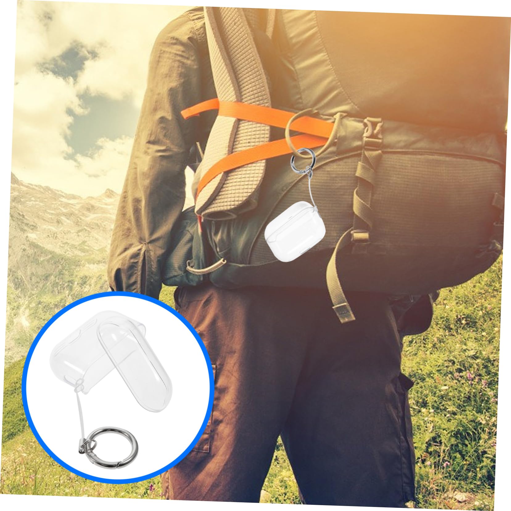 Jojofuny 4-Pack Headphone Case - Portable Protective Cover for Earphones & Charging Case | Compatible with AirPods Pro 2 | Perfect for Travel, Gym & Daily Use