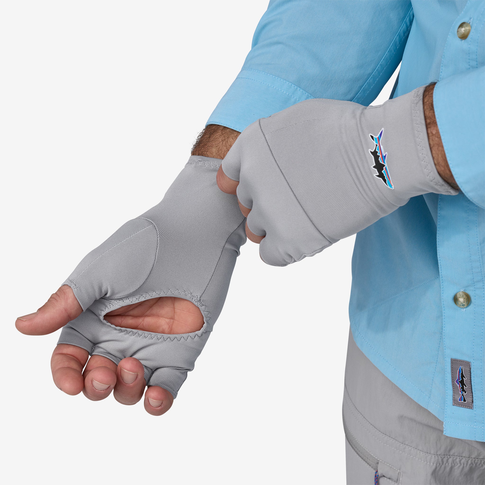 Sun Gloves 81737 SGRY - UV Protection Outdoor Gloves for Hiking, Gardening & Driving - Breathable & Lightweight Sunscreen Handwear