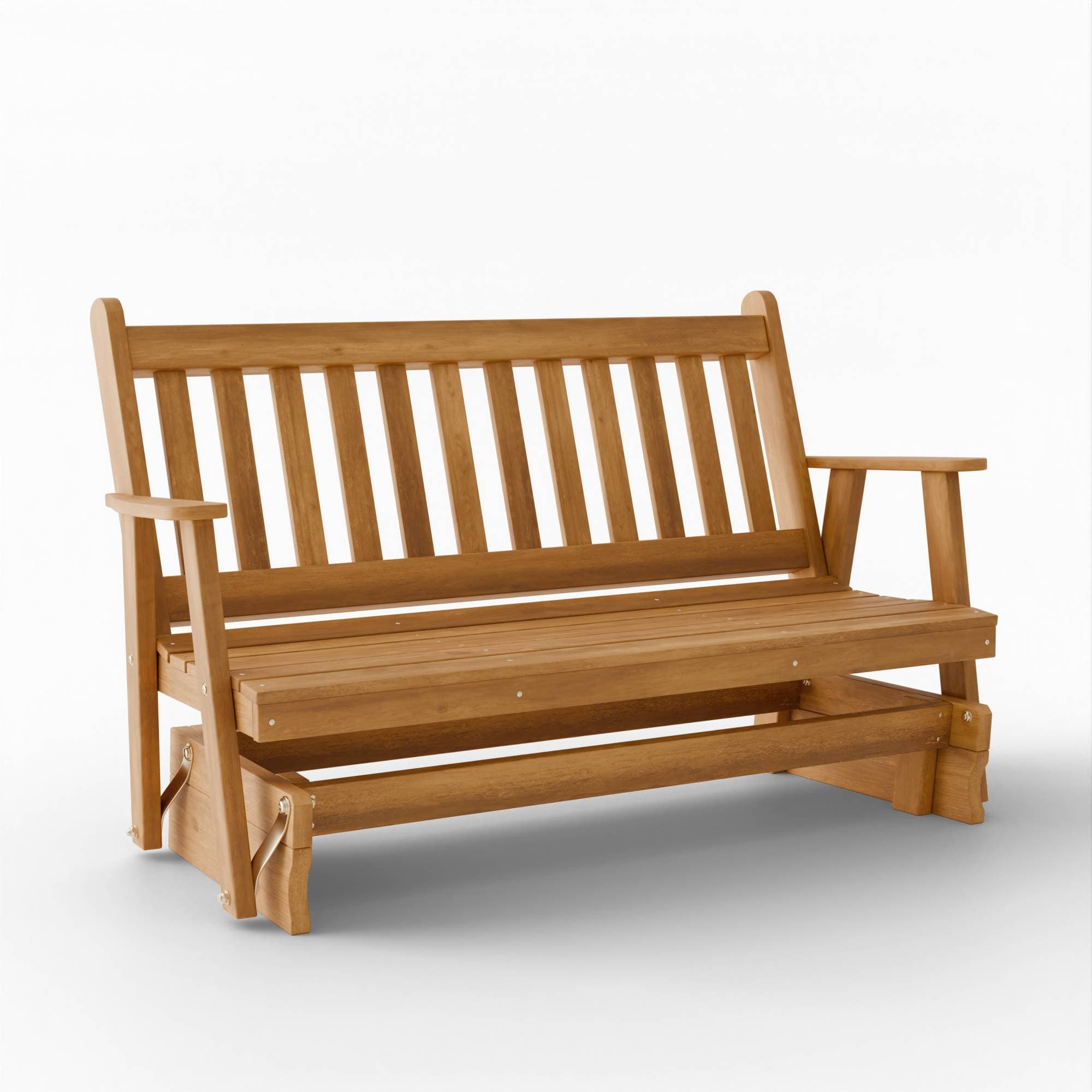 Franklin Red Cedar Porch Glider Swing Bench - Handcrafted Amish Outdoor Furniture for Patio, Garden & Backyard Relaxation