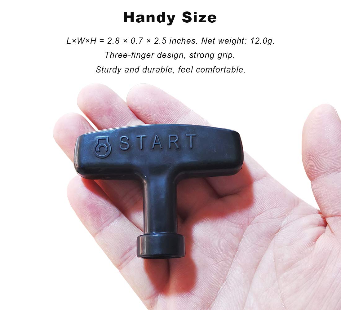 ZLKSKER 2-Pack Gasoline Engine Starter Handle Grip - Recoil Starter Pull Handle Replacement for Lawn Mowers, Generators, Chainsaws - Perfect for Small Engine Repair & Outdoor Power Equipment Maintenance