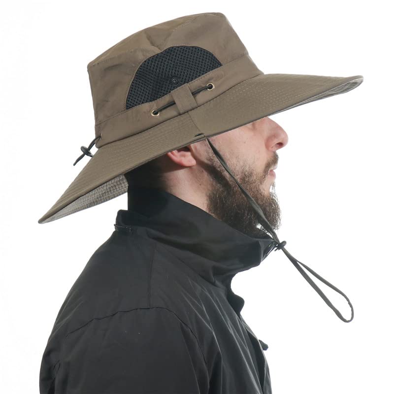 UPF 50+ Sun Protection Wide Brim Bucket Hat for Women & Men - Breathable Summer Outdoor Fishing Hat for Beach, Hiking, and Travel