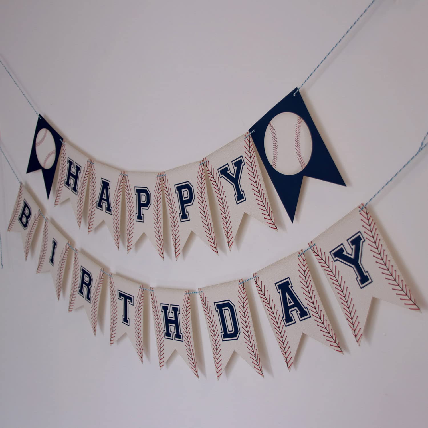 Baseball Birthday Banner - Baseball Party Decorations & Garland for Sports Themed Birthday Party Decor | Perfect for Baseball Fan Celebrations, Team Parties & Game Day Decorations