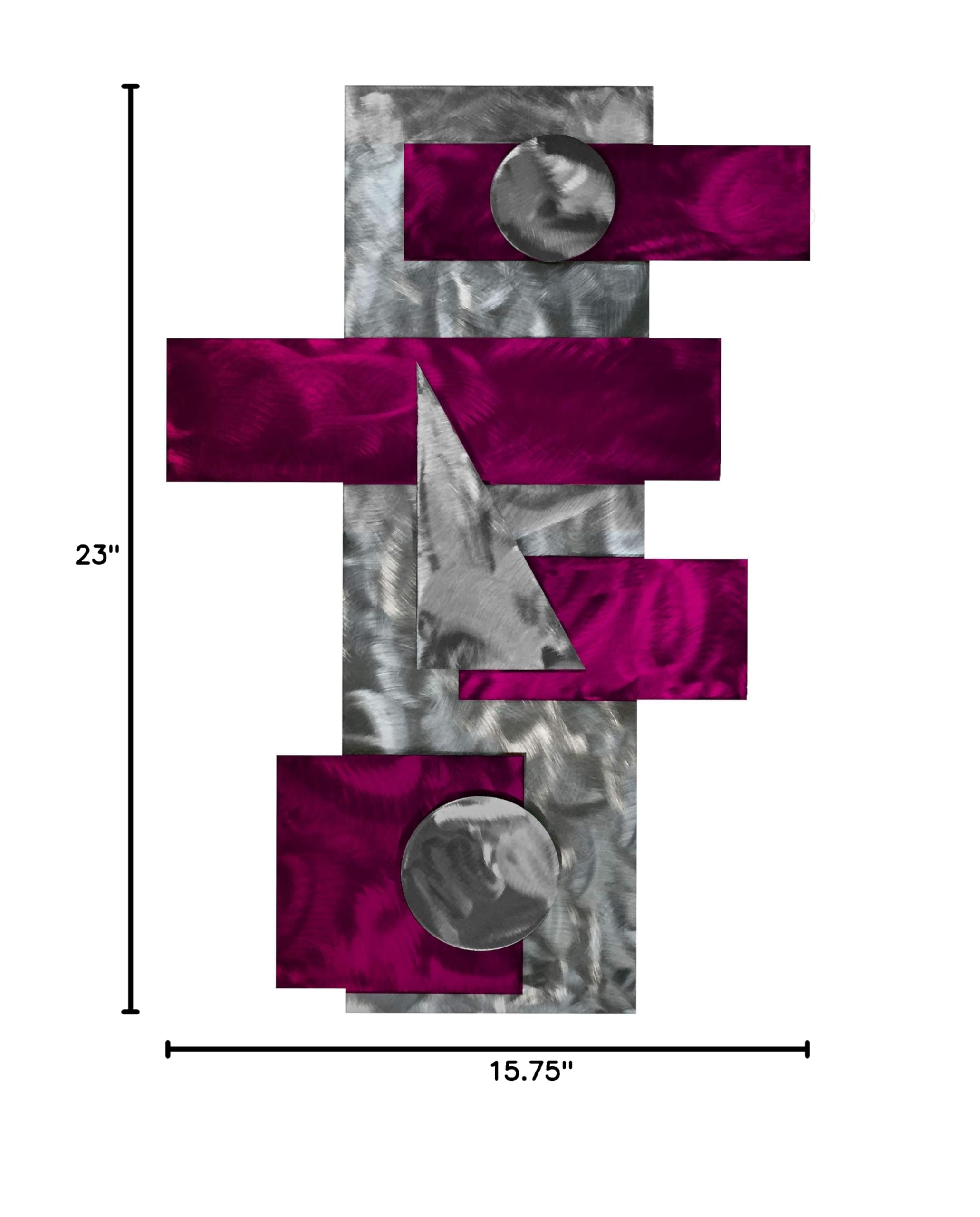 7055 Inc Strategy Metal Wall Decor - Elegant Raspberry Candy Design for Home & Office Decoration | Perfect for Living Room, Bedroom, or Gift Giving