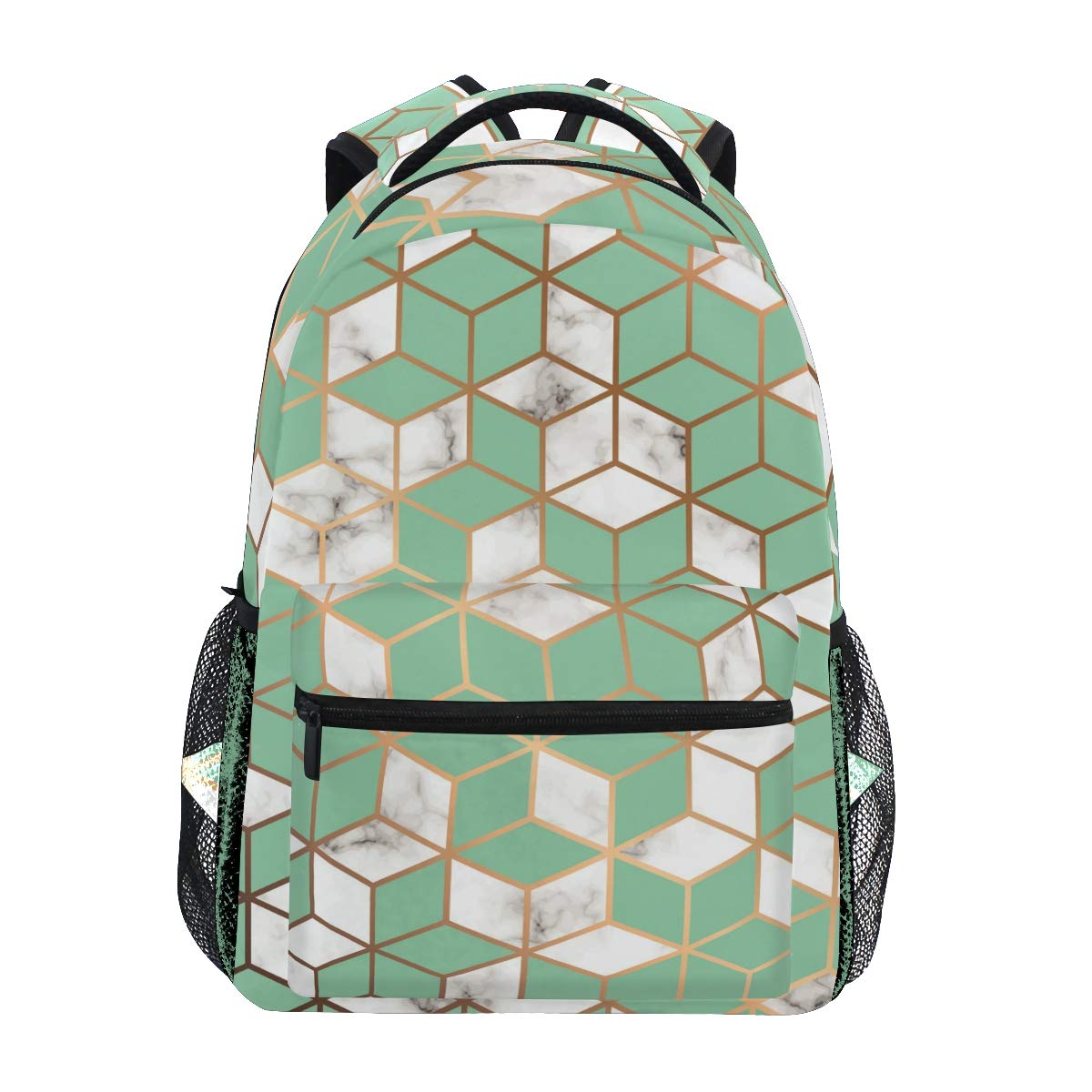 Stylish Marble Print Backpack - Durable Travel Laptop Daypack for School, Work & Commuting - Perfect for Teens, Men & Women - Ideal for College, Office & Daily Use