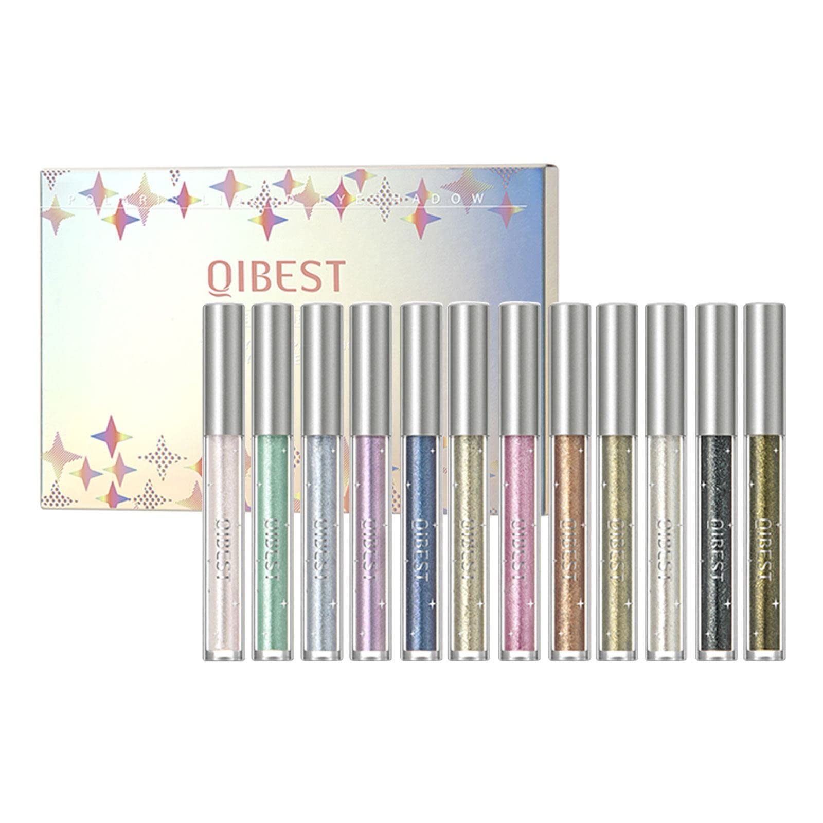 VEFSU Diamond Liquid Glitter Eyeshadow Set - Long Lasting Pearl & Highlight Finishing Makeup (24ml, One Size) | Perfect for Party, Night Out & Special Occasion Makeup Looks