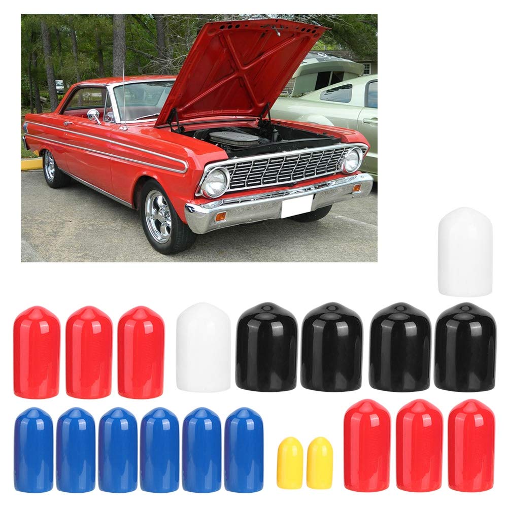 20PCS Vacuum Connector Assortment Kit - 1/8in 3/16in 1/4in 3/8in 5/16in Vacuum Line Fittings for Car Engine Repair & Maintenance - Universal Automotive Vacuum Hose Connectors for Oil Drain, Fuel Line & PCV Systems