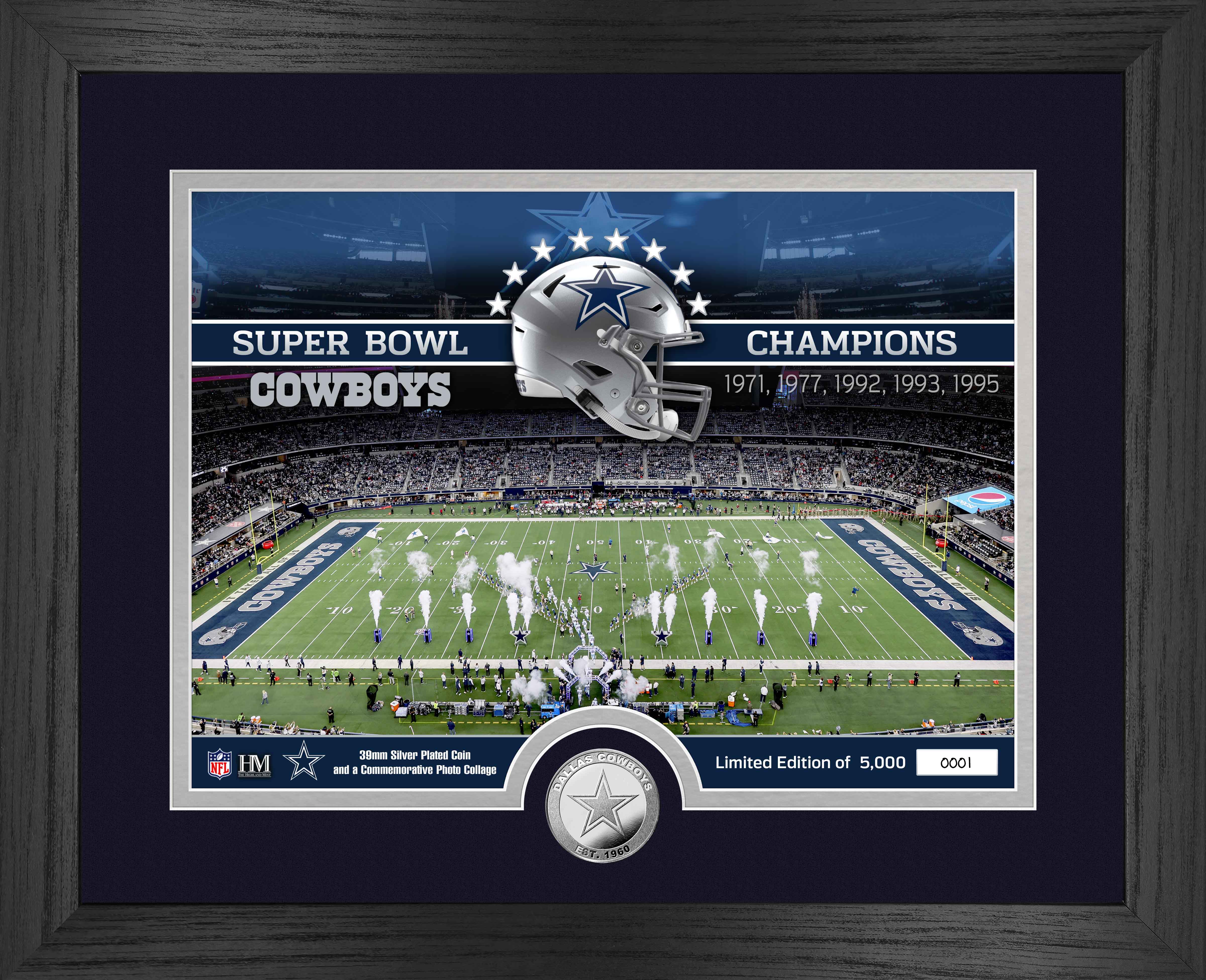 Dallas Cowboys Commemorative Silver Coin - Limited Edition NFL Collectible for Fans & Gifts | Perfect for Sports Memorabilia Displays, Fan Cave Decor, and Football Themed Collections