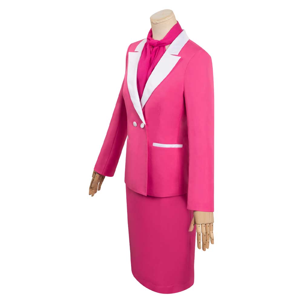 Barbie Margot Robbie Pink Costume Set - Women's Fashion Dress, Skirt & Hat Outfit for Halloween, Cosplay & Carnival Parties | Perfect for Barbie Movie Fans & Dress-Up Events